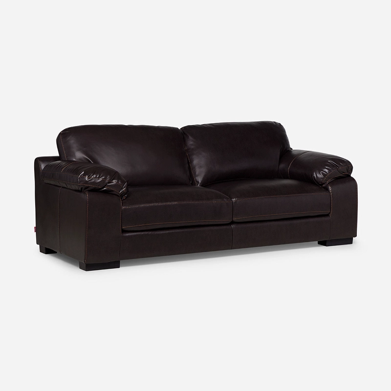 SOFA ROSEN BOLONIA 3 CUERPOS CUERO PU CHOCOLATE - 1