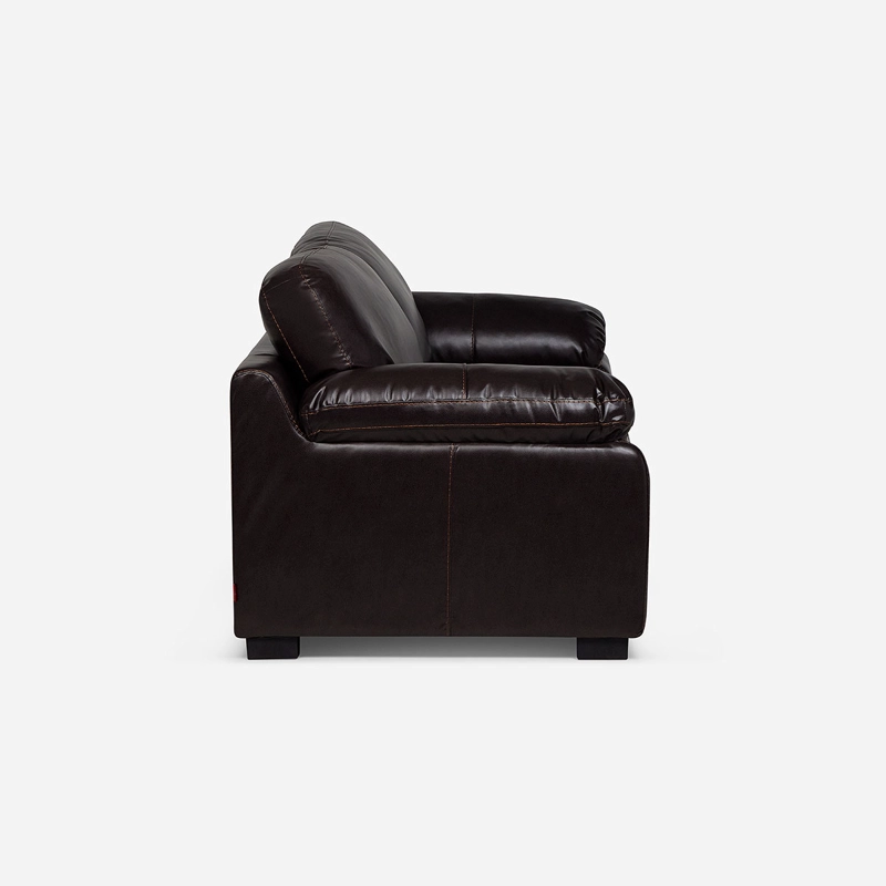 SOFA ROSEN BOLONIA 3 CUERPOS CUERO PU CHOCOLATE - 3
