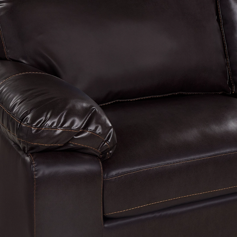 SOFA ROSEN BOLONIA 3 CUERPOS CUERO PU CHOCOLATE - 5