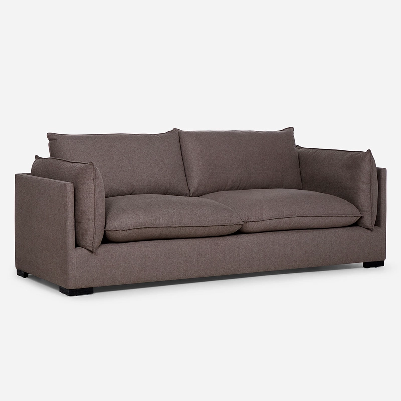 SOFÁ ROSEN 3.5 CUERPOS CAFE WARDEN TELA MOKA - 1