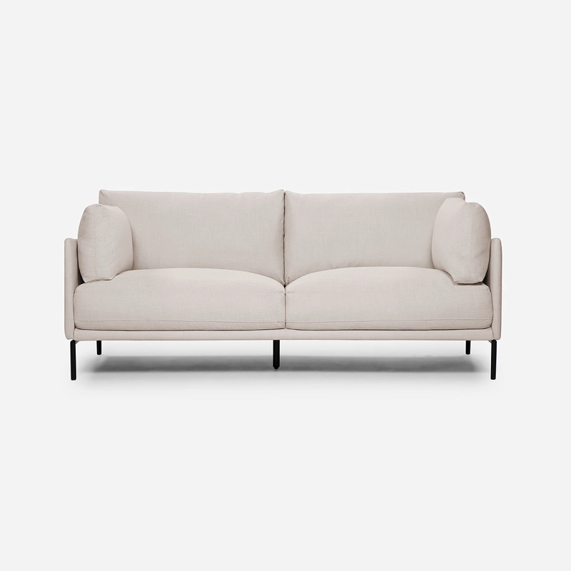 SOFÁ ROSEN 3 CUERPOS / TABLERO TERCIADO BEIGE THAMOVA TELA - 2