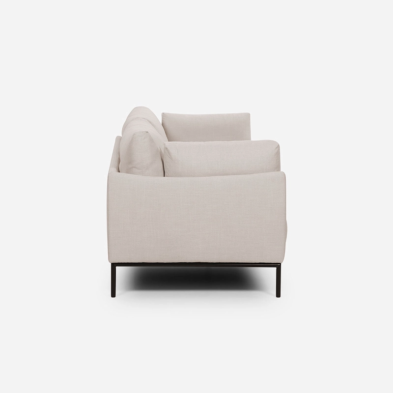 SOFÁ ROSEN 3 CUERPOS / TABLERO TERCIADO BEIGE THAMOVA TELA - 3