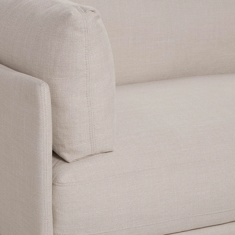SOFÁ ROSEN 3 CUERPOS / TABLERO TERCIADO BEIGE THAMOVA TELA - 5