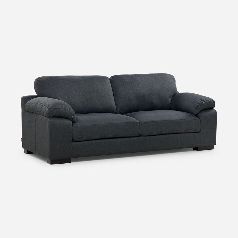 SOFA ROSEN BOLONIA 3 CUERPOS TELA GRAFITO - 1
