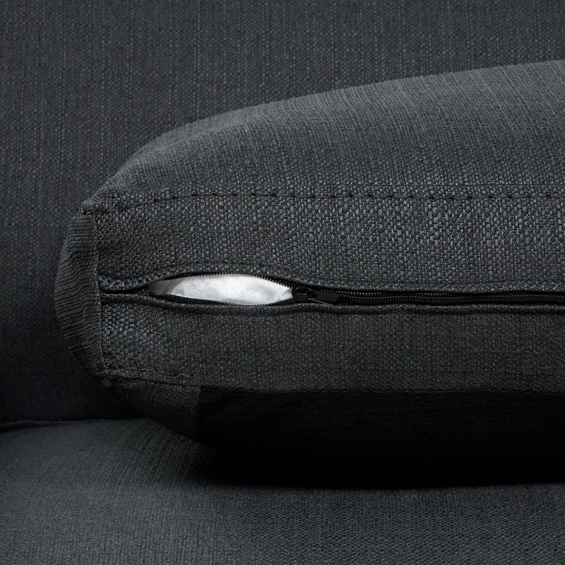 SOFA ROSEN BOLONIA 3 CUERPOS TELA GRAFITO - 6