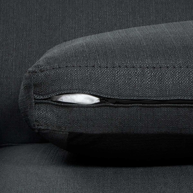 SOFA ROSEN BOLONIA 2,5 CUERPOS TELA GRAFITO - 6