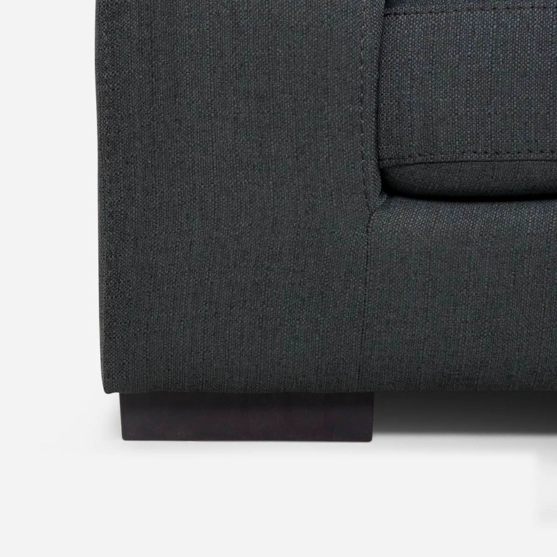 SOFA ROSEN BOLONIA 2,5 CUERPOS TELA GRAFITO - 7