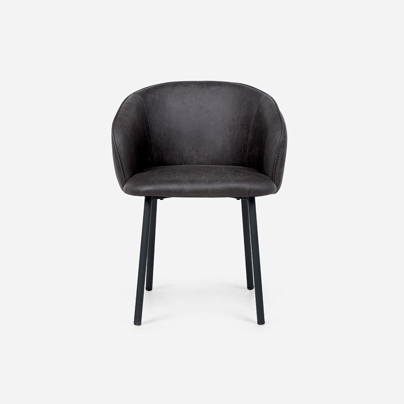 SET ROSEN GRAFITO 2 POLTRONAS TURIF TELA - 3