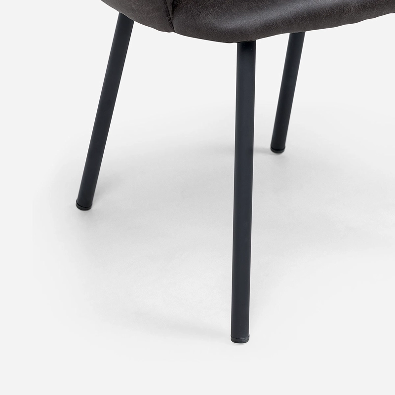 SET ROSEN GRAFITO 2 POLTRONAS TURIF TELA - 5