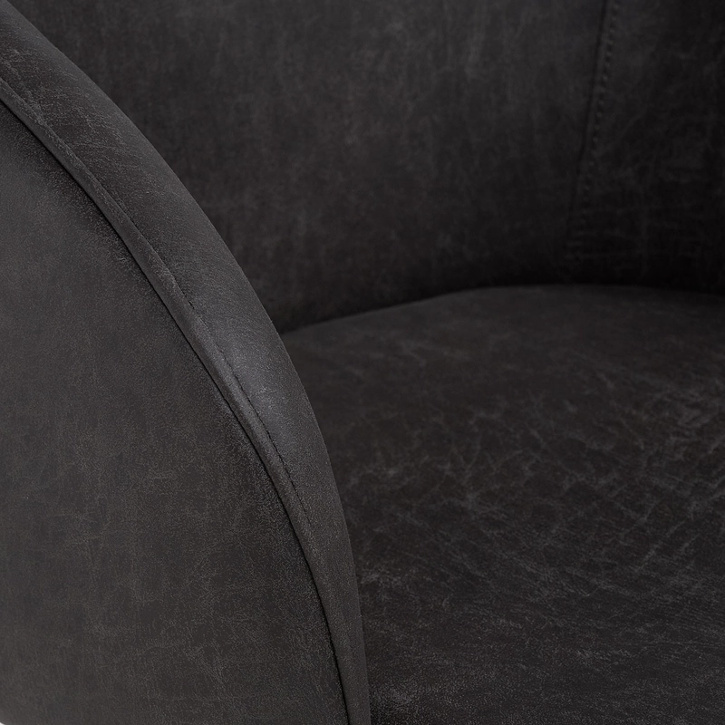 SET ROSEN GRAFITO 2 POLTRONAS TURIF TELA - 6