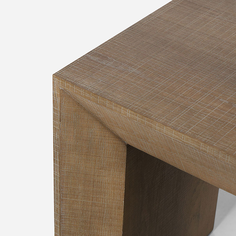 MESA LATERAL ROSEN RUKA 50 X 50 CM CAFE - 4