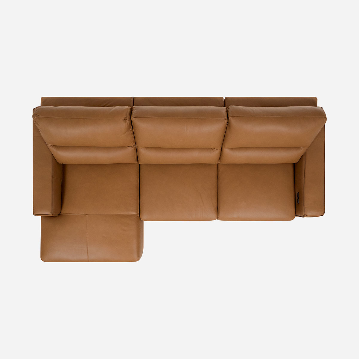SOFÁ ROSEN CAMEL SECCIONAL RECLINABLE IZQUIERDO LIMBER CUERO - 5
