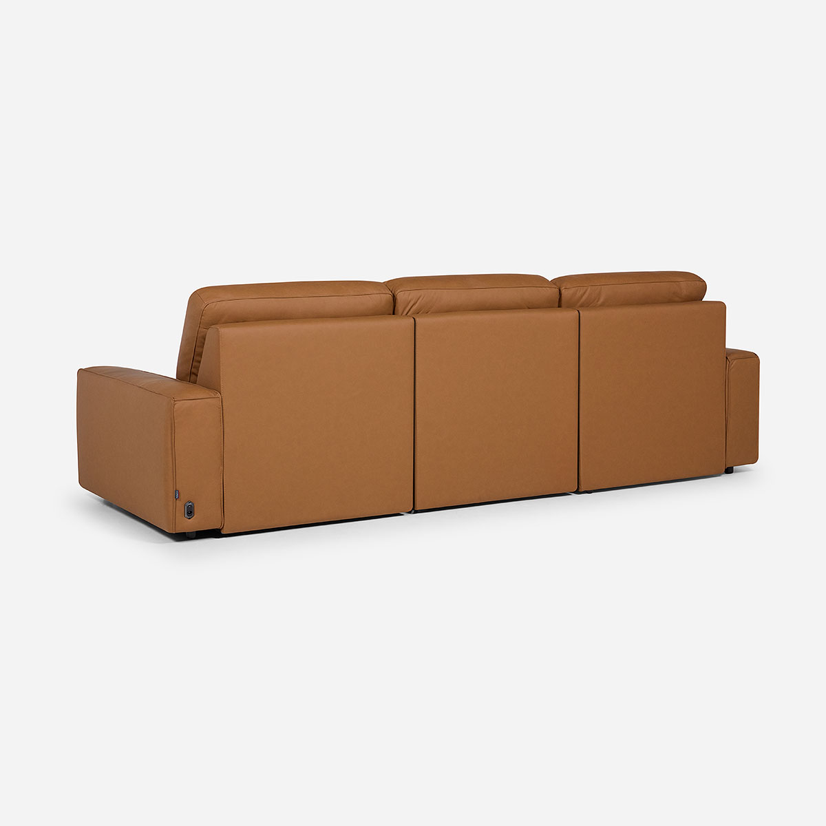 SOFÁ ROSEN CAMEL SECCIONAL RECLINABLE IZQUIERDO LIMBER CUERO - 6