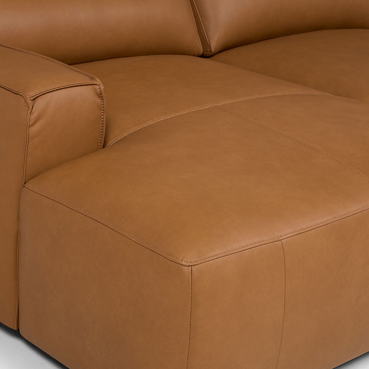 SOFÁ ROSEN CAMEL SECCIONAL RECLINABLE IZQUIERDO LIMBER CUERO - 7