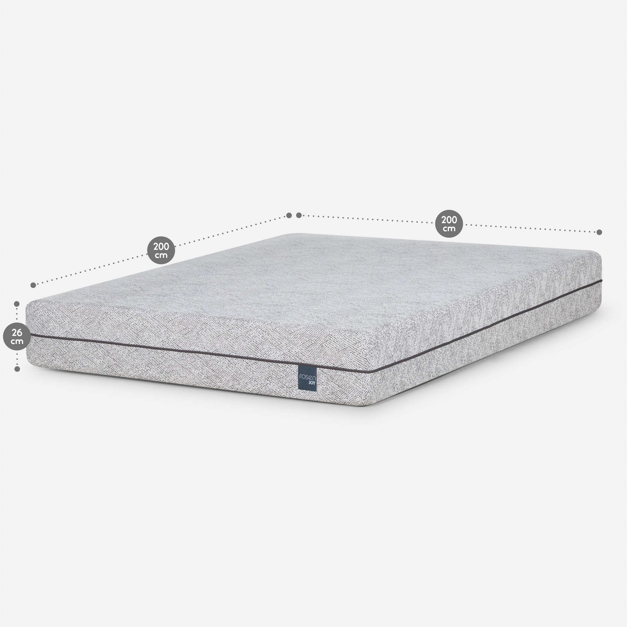 COLCHÓN ROSEN SUPER KING EN CAJA JOY 200 X 200 CM - 8
