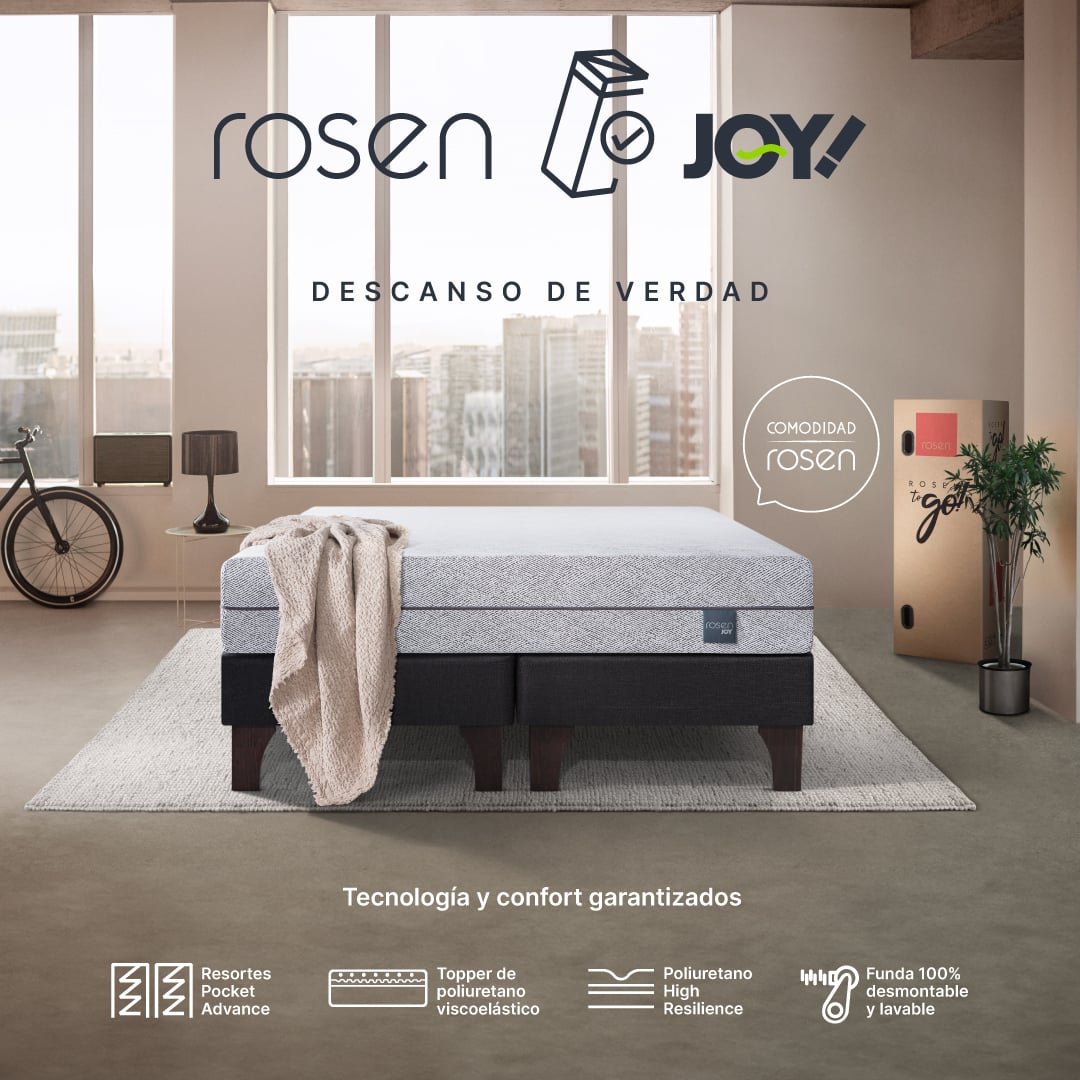 COLCHÓN ROSEN 1.5 PLAZAS EN CAJA JOY 105 X 200 CM - 3