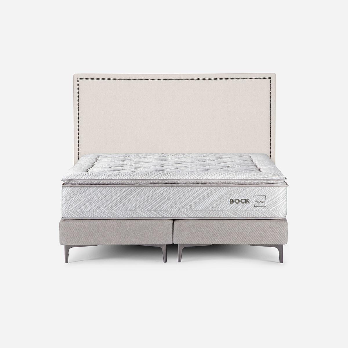 CAMA EUROPEA BOCK 2 PLAZAS 150X200 CM + RESPALDO CARRINGTON - 1
