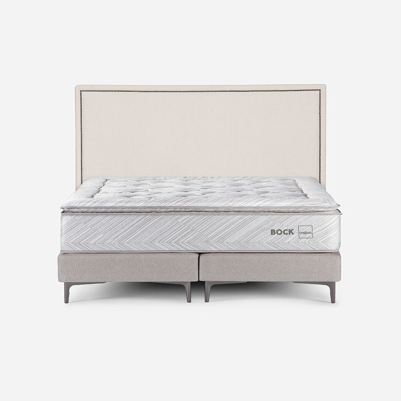CAMA EUROPEA BOCK KING 180X200 CM + RESPALDO CARRINGTON - 1