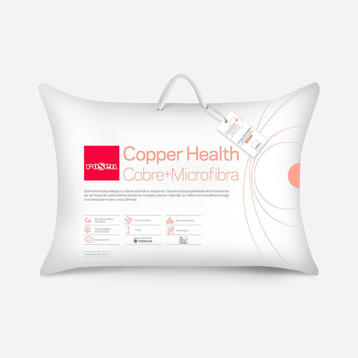 CAMA EUROPEA BOCK 2 PLAZAS+ALMOHADA MICROFIBRA COPPER HEALTH - 5