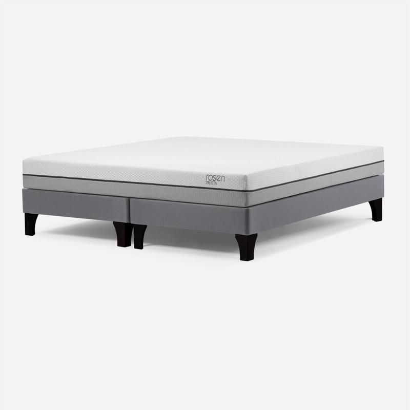 CAMA EUROPEA ROSEN PRATTA KING 180X200 CM + ALMOHADAS FIBRA LIGHT - 4