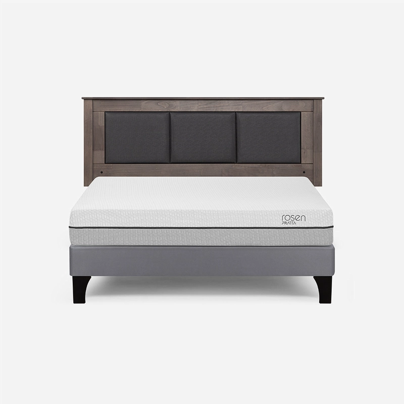 CAMA EUROPEA ROSEN PRATTA 2 PLAZAS BN PATA MADERA+ RESPALDO RACHEL - 1