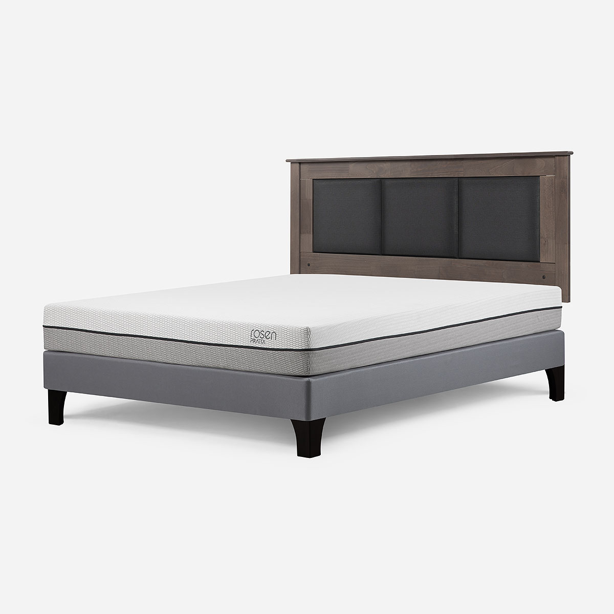 CAMA EUROPEA ROSEN PRATTA 2 PLAZAS BN PATA MADERA+ RESPALDO RACHEL - 2