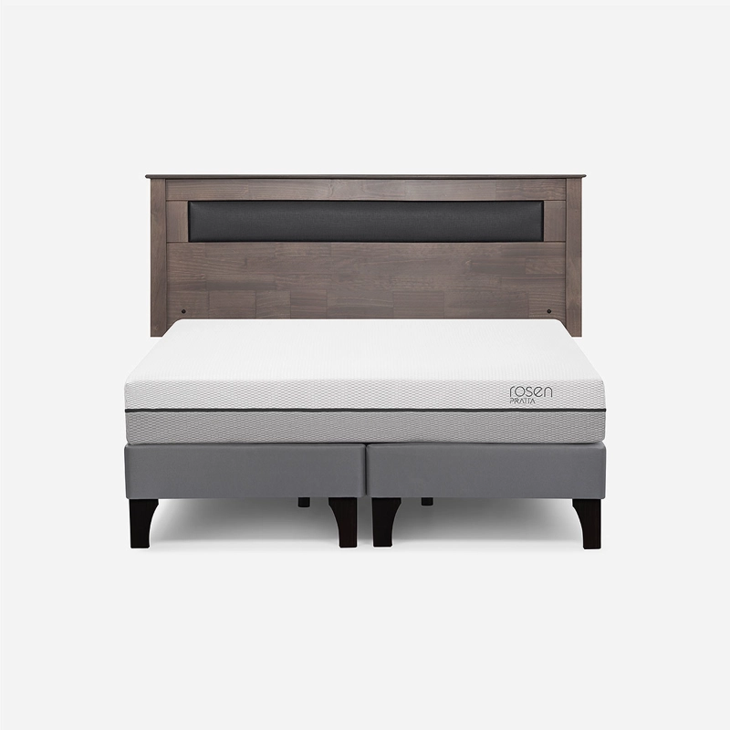 CAMA EUROPEA ROSEN PRATTA 2 PLAZAS BD PATA MADERA+RESPALDO FERRARA - 1