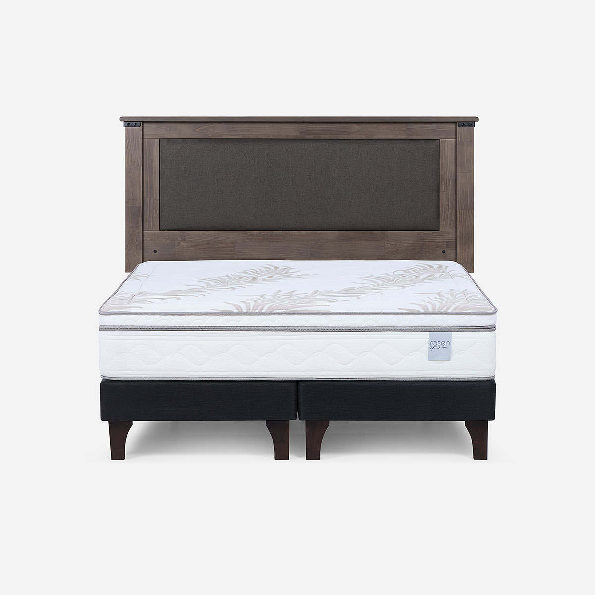 CAMA EUROPEA ROSEN NEO PLUS 2 PLAZAS 150X200 CM + RESPALDO NEW RAY - 1