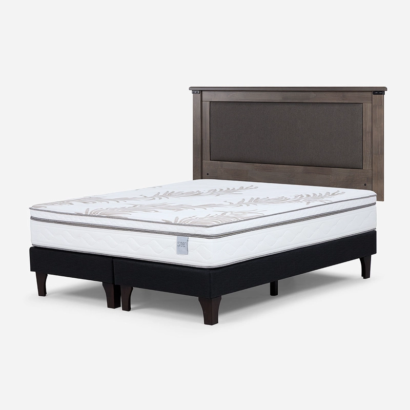 CAMA EUROPEA ROSEN NEO PLUS 2 PLAZAS 150X200 CM + RESPALDO NEW RAY - 3