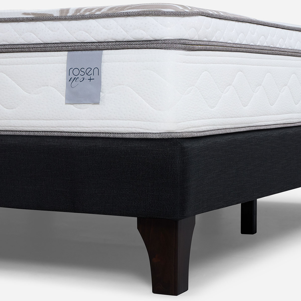 CAMA EUROPEA ROSEN NEO PLUS 2 PLAZAS 150X200 CM + RESPALDO FERRARA - 5