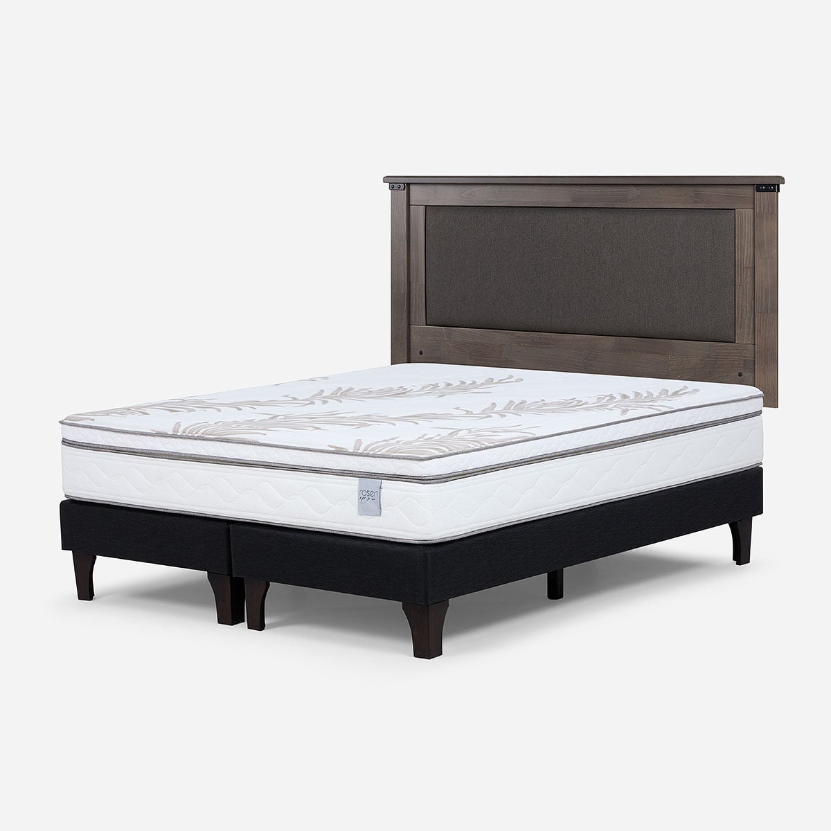 CAMA EUROPEA ROSEN NEO PLUS KING 180X200 CM + RESPALDO NEW RAY - 3