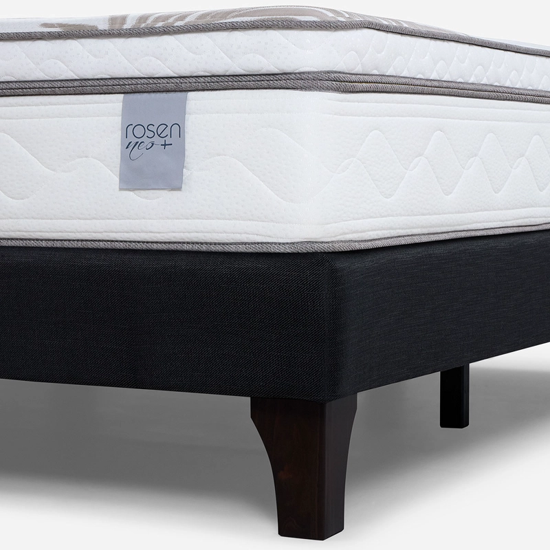 CAMA EUROPEA ROSEN NEO PLUS KING 180X200 CM + RESPALDO FERRARA - 4