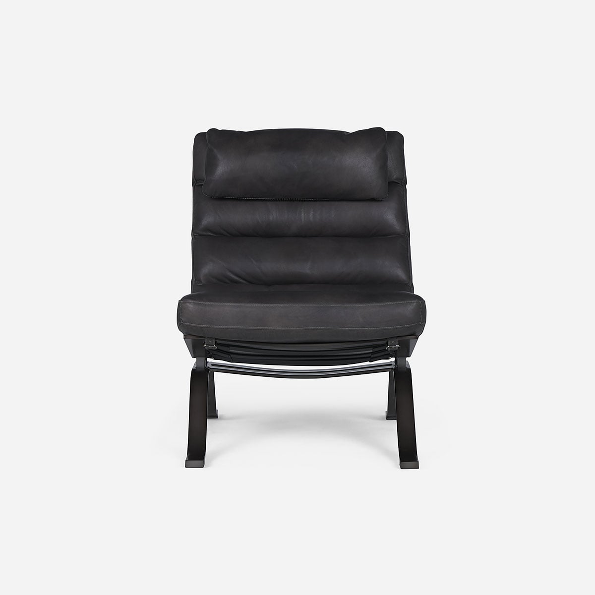 POLTRONA ROSEN ASTORIA CUERO ACERO - 2