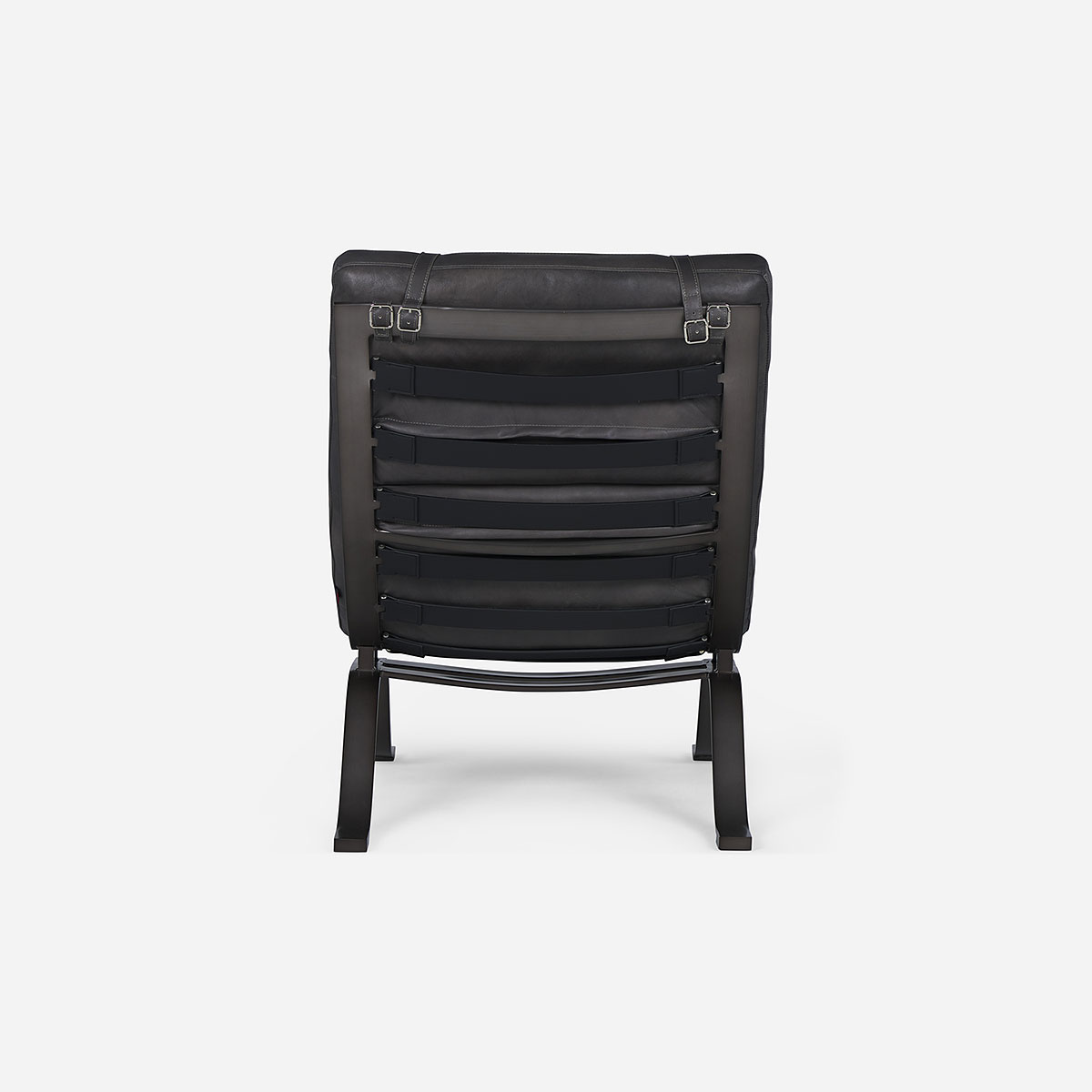 POLTRONA ROSEN ASTORIA CUERO ACERO - 6