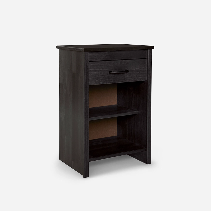 CAMA EUROPEA ROSEN NEO PLUS 2 PLAZAS+RESPALDO N.B. GRAFITO+VELADOR - 4
