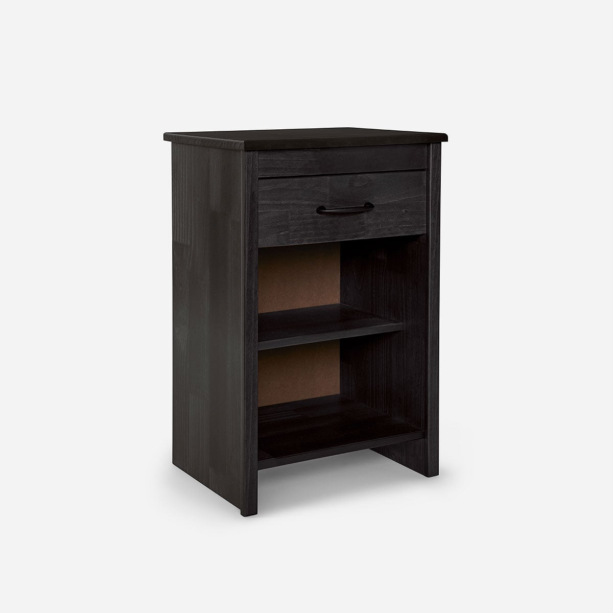 CAMA EUROPEA ROSEN NEO PLUS 2 PLAZAS+RESPALDO N.B. GRAFITO+VELADOR - 4
