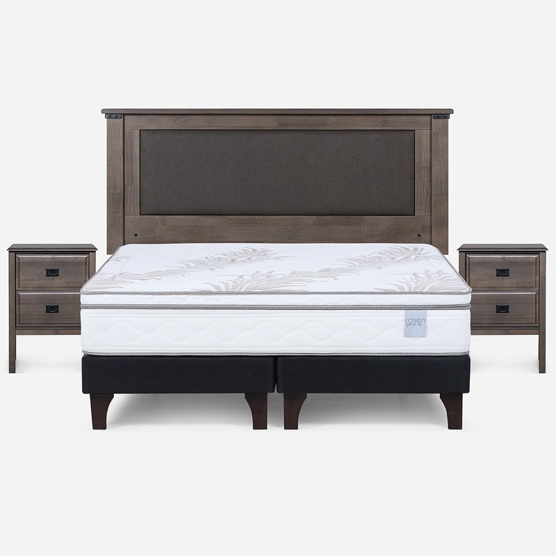 CAMA EUROPEA ROSEN NEO PLUS KING + MUEBLES NEW RAY - 1