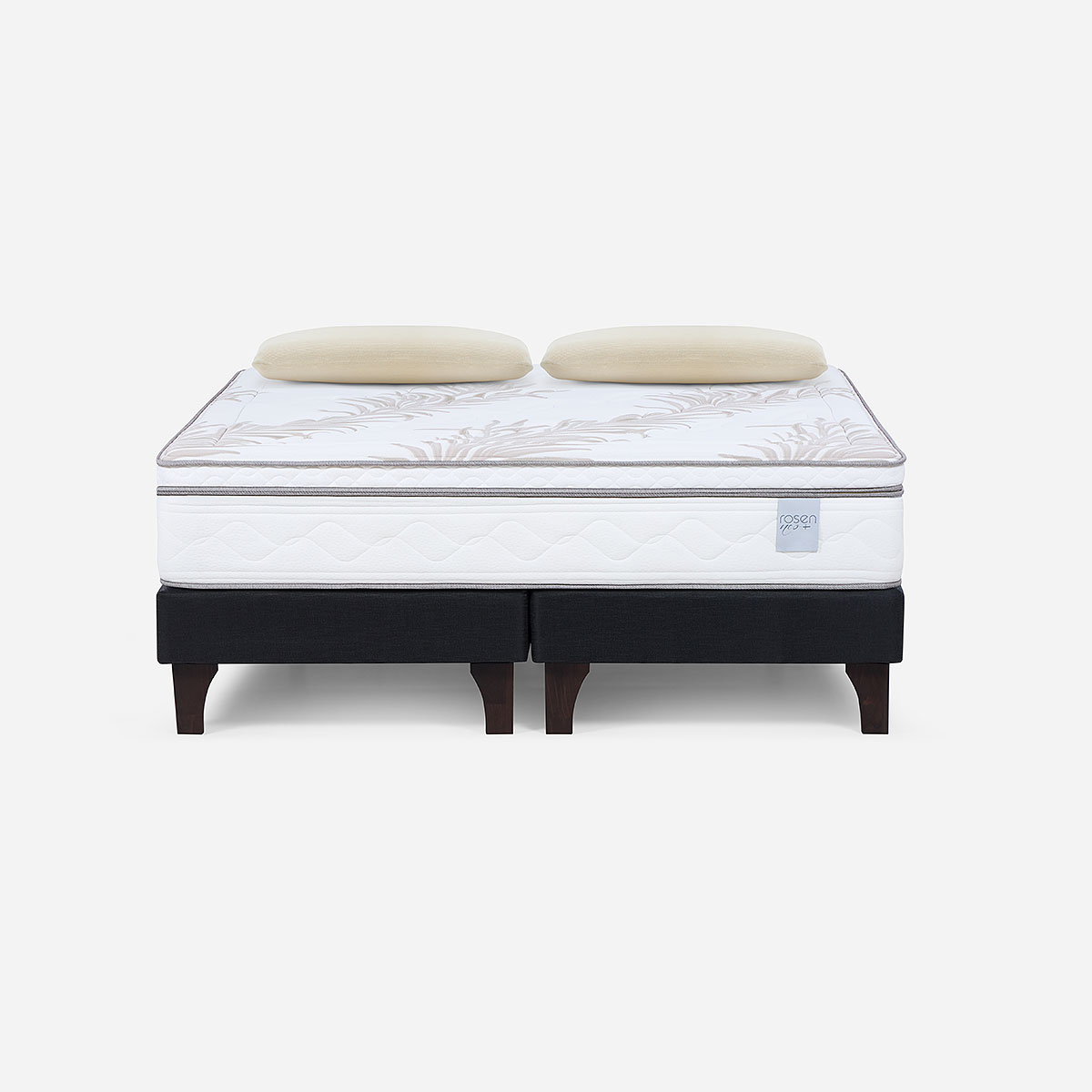 CAMA EUROPEA ROSEN NEO PLUS KING 180X200 CM + ALMOHADAS ESENCIAL - 1