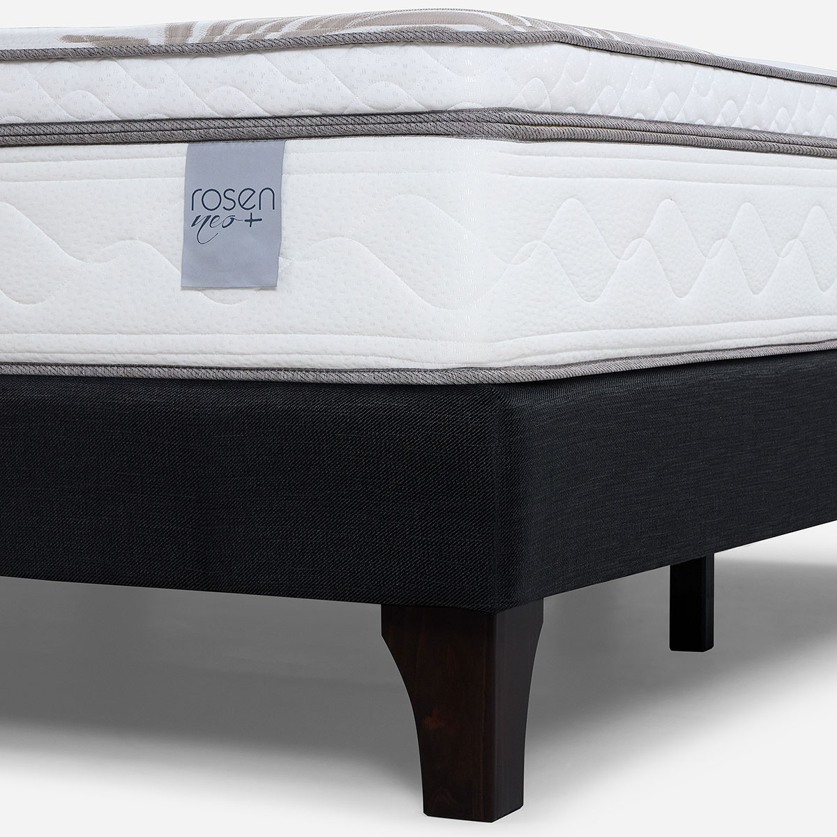 CAMA EUROPEA NEO PLUS 2 PL BD +RESPALDO NOLITA CAFE +VELADOR - 3