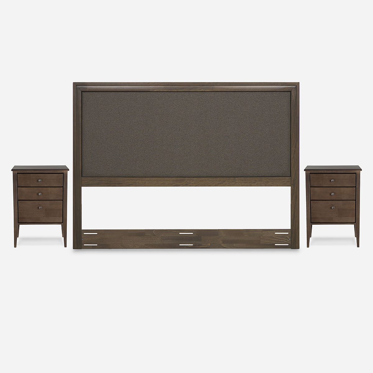 CAMA EUROPEA NEO PLUS 2 PL BD +RESPALDO NOLITA CAFE +VELADOR - 5