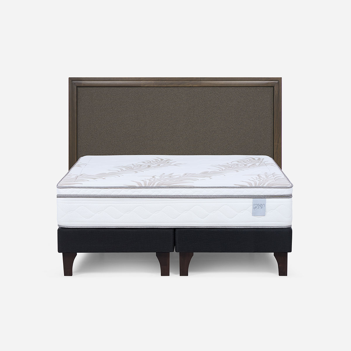 CAMA EUROPEA NEO PLUS 2 PLAZAS BD + RESPALDO NOLITA CAFE - 1