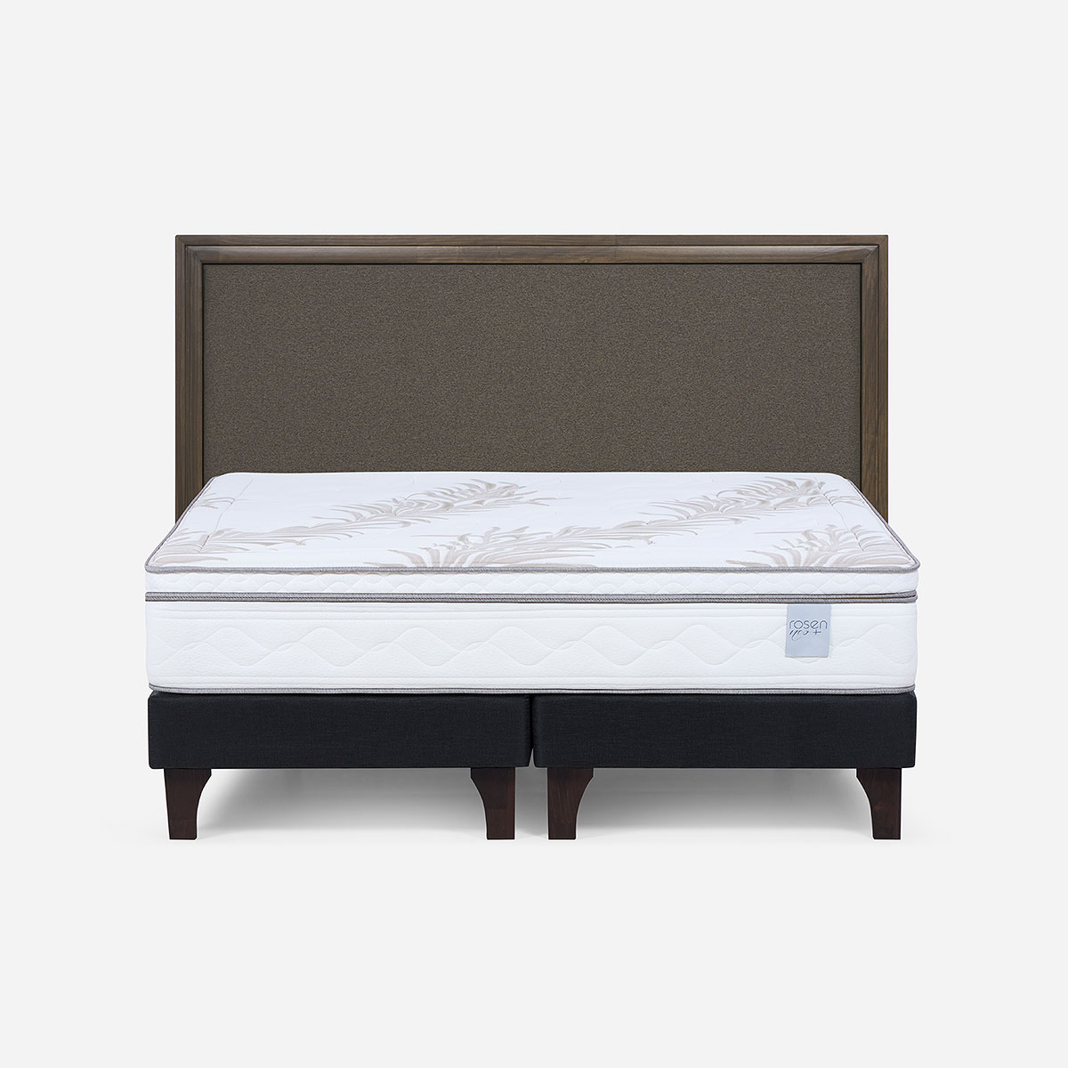 CAMA EUROPEA NEO PLUS KING BD + RESPALDO NOLITA CAFE - 1