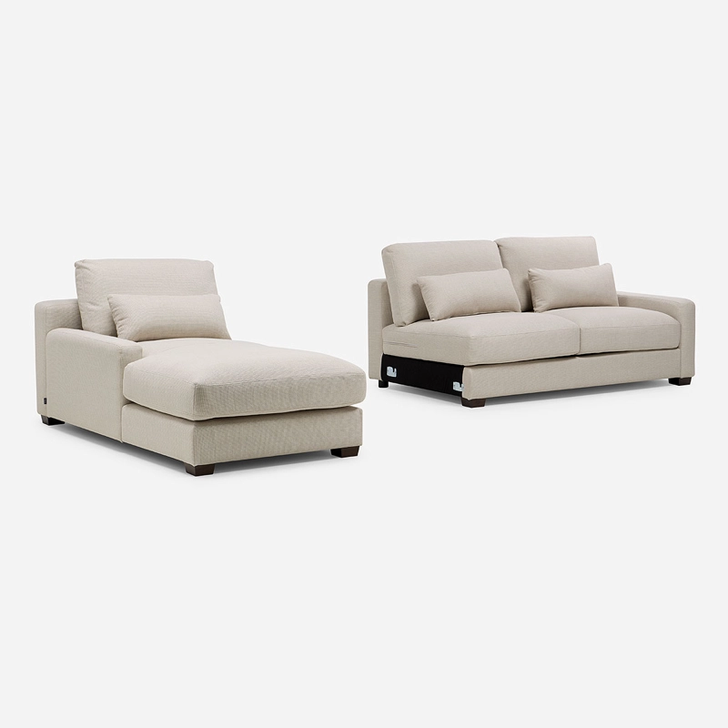 SOFA SECCIONAL IZQUIERDO SOROA SMALL TELA CRUDO - 6