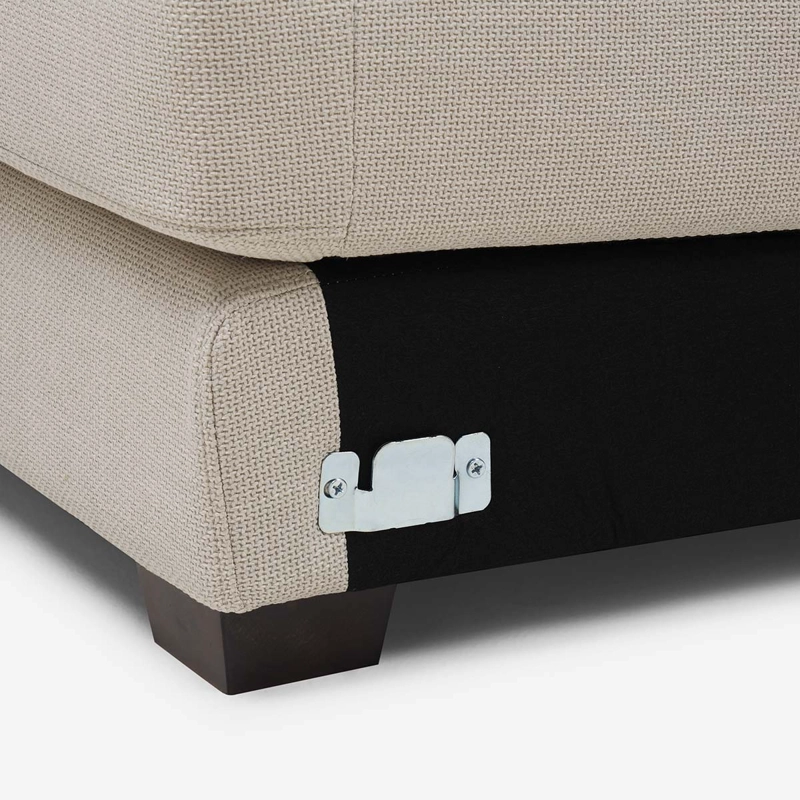 SOFA SECCIONAL IZQUIERDO SOROA SMALL TELA CRUDO - 7