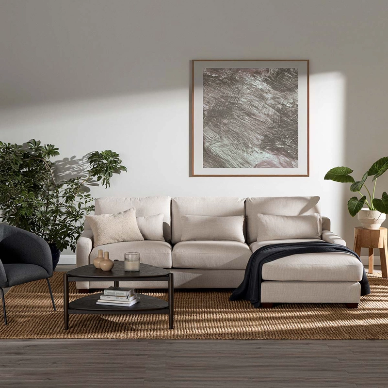 SOFA SECCIONAL DERECHO SOROA SMALL TELA CRUDO - 2