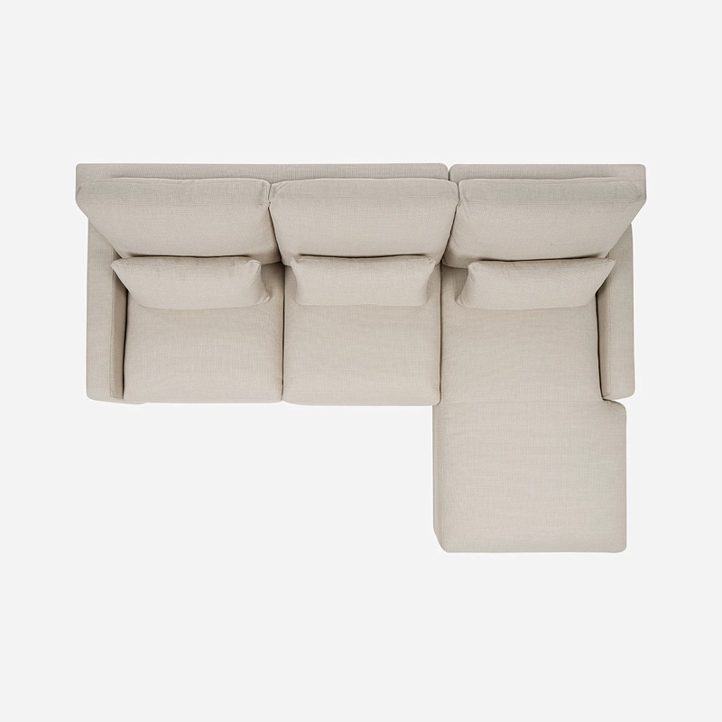 SOFA SECCIONAL DERECHO SOROA SMALL TELA CRUDO - 4