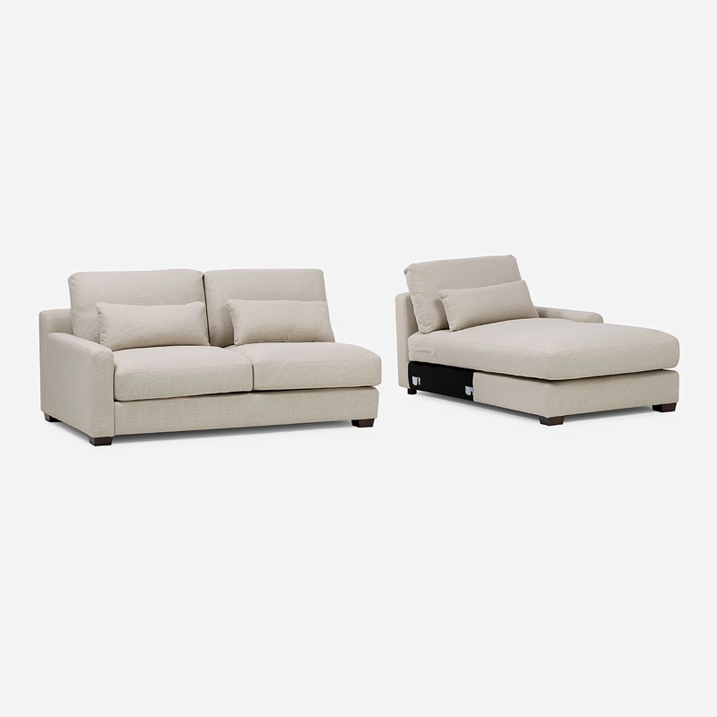 SOFA SECCIONAL DERECHO SOROA SMALL TELA CRUDO - 6