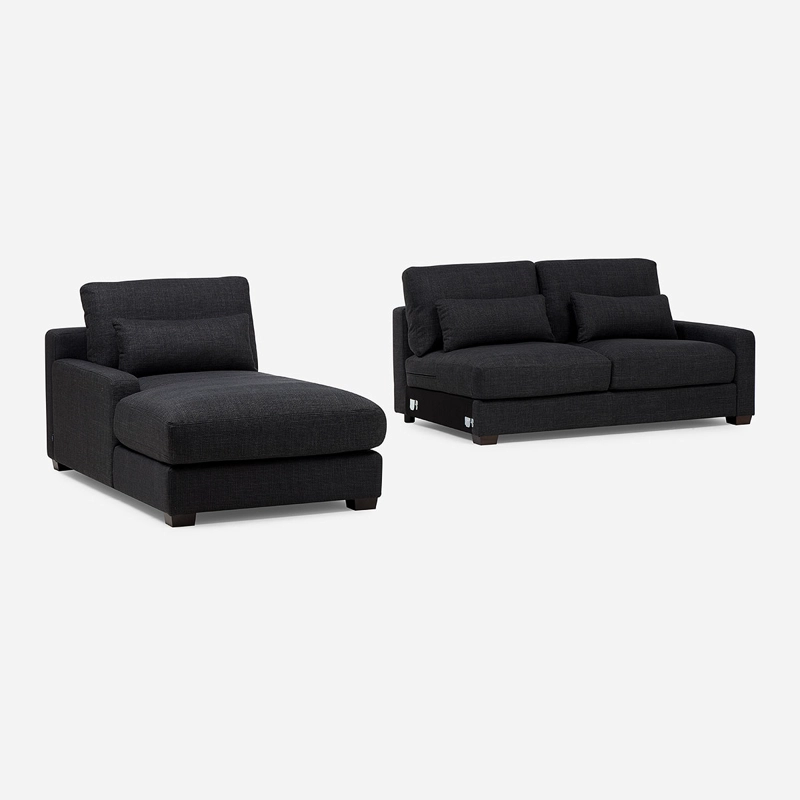 SOFA SECCIONAL IZQUIERDO SOROA SMALL TELA CHARCOAL - 6