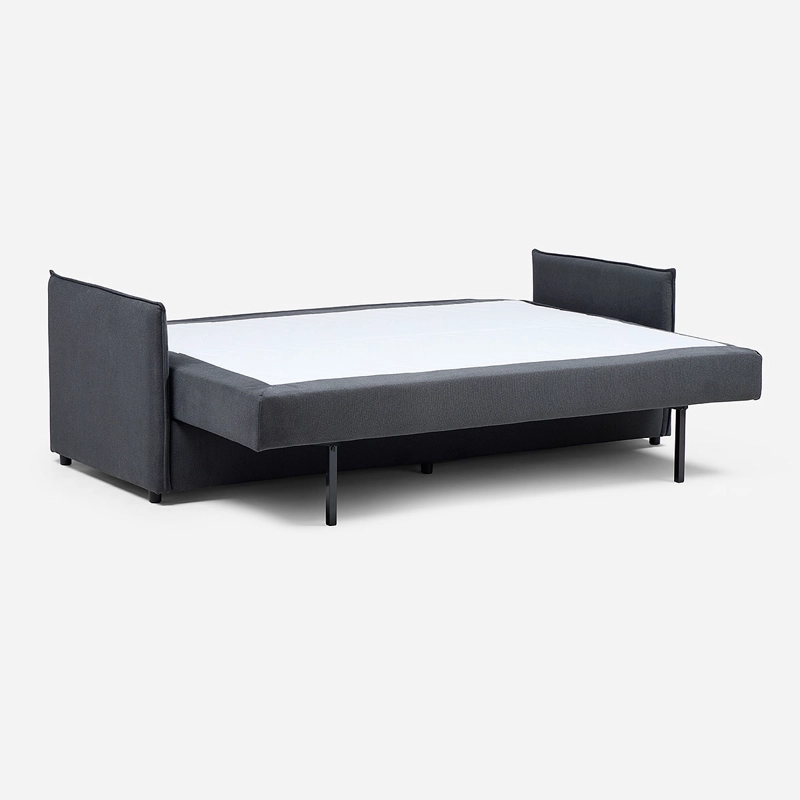 FUTON AOSTA 3 CUERPOS TELA GRAFITO - 4