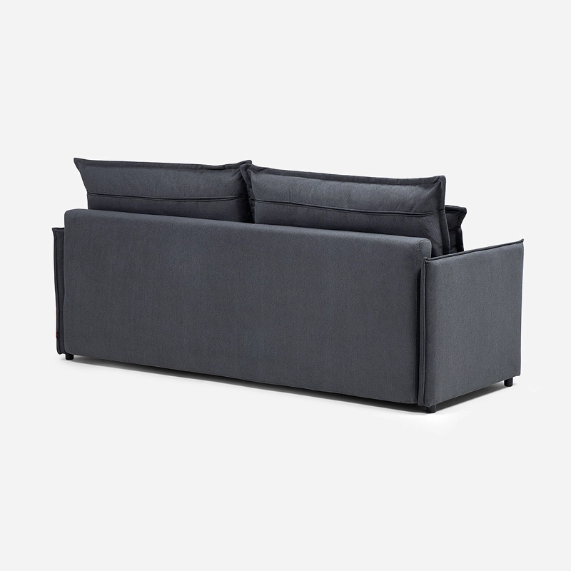 FUTON AOSTA 3 CUERPOS TELA GRAFITO - 7